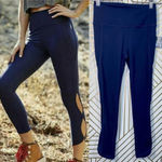 Free People High-Rise 3/4 Infinity Leggings Navy Photo 1