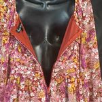 Crystal Doll  Floral Mini Dress in Pink and Yellow M Photo 7
