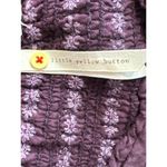 Little Yellow Button Purple Smocked Cotton & Modal Short Sleeve Blouse‎ Size S Photo 11