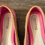 Sperry Top-Sider Pink Basketweave Leather Boat Shoes Loafers Size 8 Coastal Photo 4