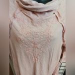 Caite Blush Shirt Dress/Tunic Embroidered Women's Small Pink Photo 1