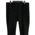 J.Crew Cameron High Rise Flat Straight Leg Stretch Trouser Pockets 12 Black Photo 2