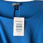 Torrid  Shirred Tulip Faux Wrap Stretch Knit Midi Dress Womens Size 1 NWT Photo 3