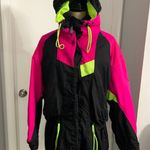 Vintage Roffe Skiwear Retro 90’s Neon Ski Jacket Size L Photo 2