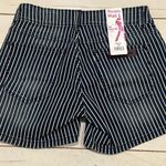 Wrangler Premium MAE Women's size 1 Stretch Denim Shorts Blue Pin Striped Photo 3