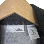 Chico's  Black Denim Vest Womens M Button Front Western Utility Classic Cowgirl Photo 5