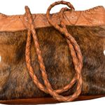 Lindalee Leather and Cow Hair Shoulder Bag/Tote Photo 5