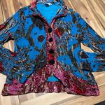 Alberto Makali  boho velvet jacket large Photo 0