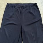 Ming Wang  Heavy Knit Pull On Pants | Navy Blue | Medium Photo 2