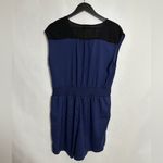 Francesca's Hawks Brand Blue Sleeveless Romper with Pockets Size Large Photo 3