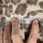 Como Blu Lounge Set Womens Small Beige Leopard Print Sweatshirt Joggers Knit Tan Photo 7