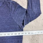 Chico's Women's Size M Linen Blend Long Sleeve Tunic Top V-Neck Blue Beach Photo 3