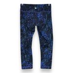 Lululemon  Leggings Women's Size 6 Purple Cropped Animal Print Activewear Workout Photo 2