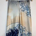 Blackmilk GREAT WAVE OF KANAGAWA BY HOKUSAI PRINTED LEGGINGS SZ SMALL MED RISE Photo 1