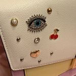 ALDO Colorblock Embellished Satchel with Charms & Gold Chain – NWT Photo 4