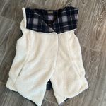 Matilda Jane Womens  size small S reversible Sherpa black gray plaid winter vest Photo 4