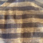 C&C California C & C California Linen Short Sleeved Pale Blue White Stripe Scoop Neck T Shirt L Photo 2