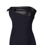 Revolve Badgley Mischka (from ) authentic strapless leather & bow detail mini / midi Dress Photo 3