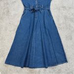 Desert Diva by Sherry Holt Vintage 90s Cotton Denim Maxi Dress Belted Western M Blue Size M Photo 4