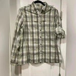 L.L. Bean Women’s Vented Convertible Sleeve Button Down Trail Hiking Shirt Sz Sm Gray Photo 0