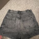 American Eagle Black Utility Denim Mom Shorts Photo 3