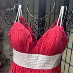 VNT Deadstock OCbyOC (Oleg Cassini) Red/White Pleated Full Skirt Sun Dress: 12 Red Photo 2