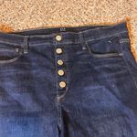 Gap  Denim Favorite Jegging Dark Wash Button Fly Jeans Size 14/32 Tall‎ Photo 1