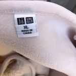 White beige cream fleece zip up sweater jacket Size XL Photo 2