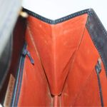 Yves Saint Laurent Dark Navy Leather Shoulder Bag Black Photo 11