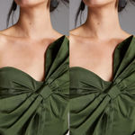 Anthropologie  Hutch Bow Tie Tube Top in Green Size Large NWOT $130 Photo 10