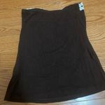 Forever Y2K Strapless Brown Blouse Photo 3