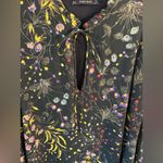 ZARA Basics Green Floral Mini Dress w/Flutter Sleeves | Women’s Size Large Photo 4