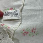 Komar Vintage Cottage Lace Floral Sleeveless Nightgown Size Small White Photo 3