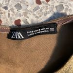 ZARA  cropped long sleeve gold blouse Photo 10