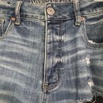American Eagle  Jeans Women Size 8 Regular Tomgirl Distressed Ripped‎ Button Fly Photo 4