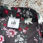 CAbi  Sleeveless Plaza Fiesta Floral Top Gray Small Photo 2