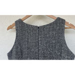 Vintage J CREW 6 Dress Tweed Wool Shift Sheath Sleeveless Dress Classic Career Black Photo 3