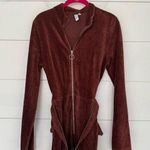 & Other Stories & Other Stories Women’s 10 Maroon Corduroy Belted Jumpsuit Photo 0