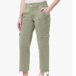 Kensie Mid Rise Stretch Twill Drawstring Jogger Cargo Pants,Green ,12/31 NWT Photo 1