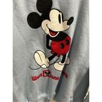 Classic Mickey”DisneyLand” Pullover blue Sweatshirt Adult size M Photo 5