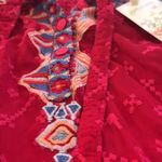 Johnny Was Gina tie neck heavily embroidered blouse NWT RARE Photo 7