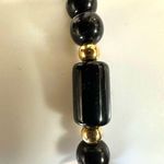 Monet black and gold tone bracelet Photo 2