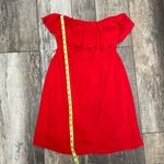 Forever 21 Red Strapless Mini Dress With Flowy Ruffled Bodice Size Medium Photo 12