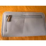 Disney  Store Pale Blue Wallet Mulan & Cherry Blossom Art Zip Closure no strap Photo 3