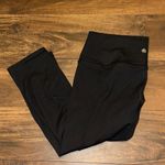 Athleta  Black Transcend Rib Crop Legging in Size Medium Tall Photo 5