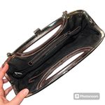 Apt. 9  Womens Clutch Purse Handbag Bagette with Chain Strap Black Brown Silver Photo 9