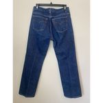 Halogen Women's Size: 8 Regular Dark Wash Mid-Rise Button Fly Straight Leg Jeans Photo 11
