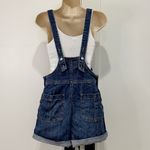 Pilcro Anthropologie Slouchy Denim Overalls Shortalls Size 27 Boho Chic Country Photo 5