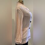 Anthropologie  Amadi Blazer Pink Metallic Linen Blend Oversized NWT. Sz S. Photo 5