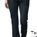 Tommy Hilfiger Dark Gray Plaid Wool Trousers Pants NWT Size 10 Photo 0